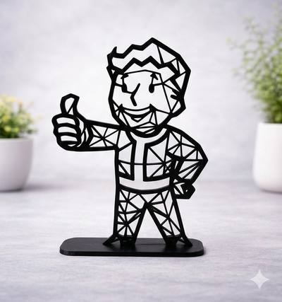 3D printed vault boy fallout