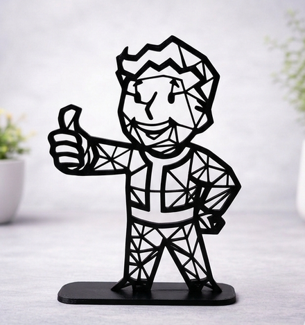 3D printed vault boy fallout