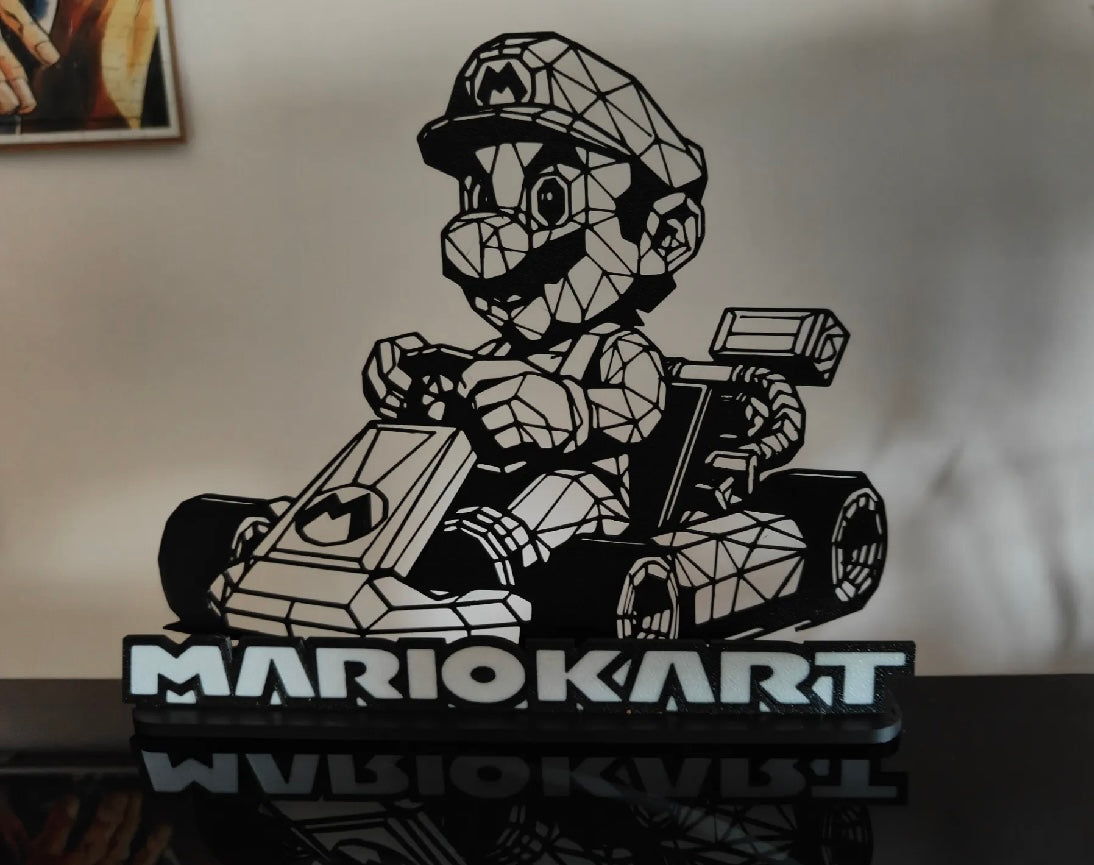 3D Printed Low Poly Mario Kart