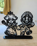 3D Printed Mario and Princess Peach