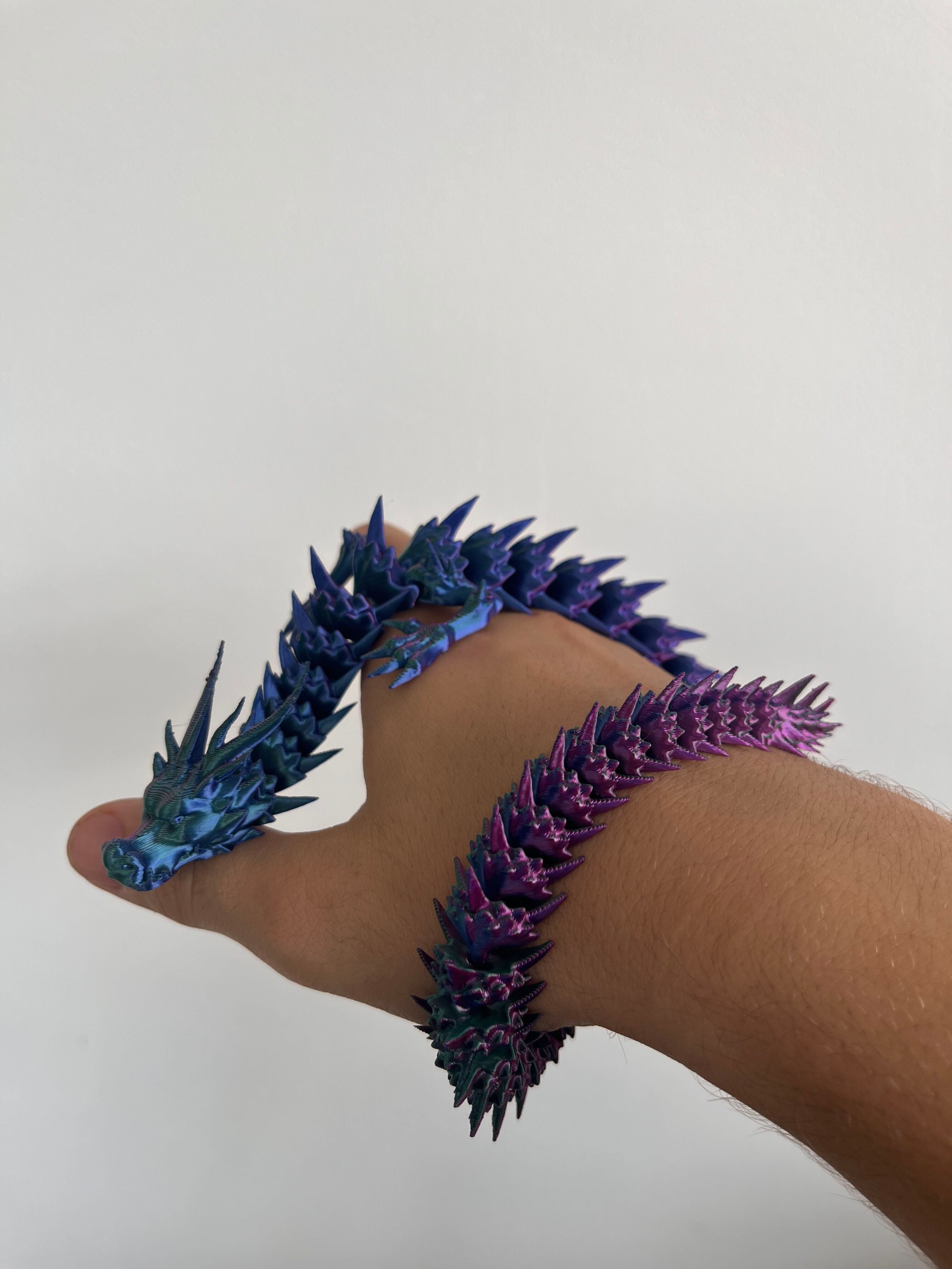3D Printed Articulated Dragon - Flexi Fidget Toy