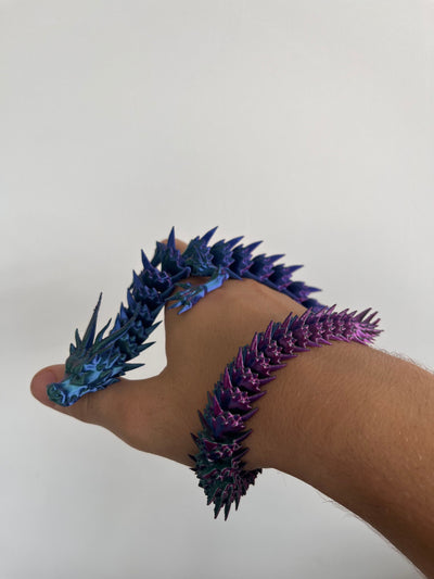 3D Printed Articulated Dragon - Flexi Fidget Toy
