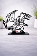 3D Printed Charizard Pokémon Geometric Art Figure